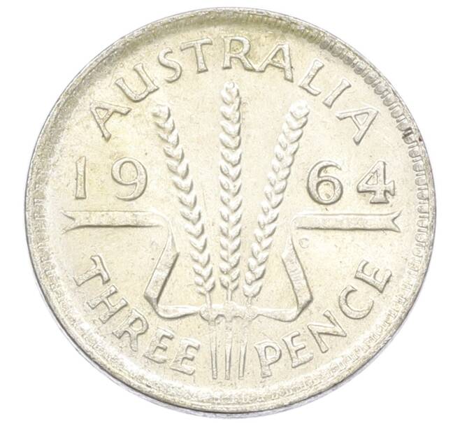 Монета 3 пенса 1964 года Австралия (Артикул: M2-81605) — Фото №1