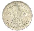 Монета 3 пенса 1963 года Австралия (Артикул: M2-81607) — Фото №1
