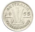 Монета 3 пенса 1955 года Австралия (Артикул: M2-81610) — Фото №1