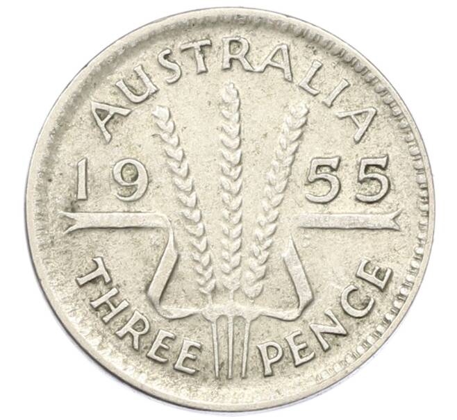 Монета 3 пенса 1955 года Австралия (Артикул: M2-81610) — Фото №1