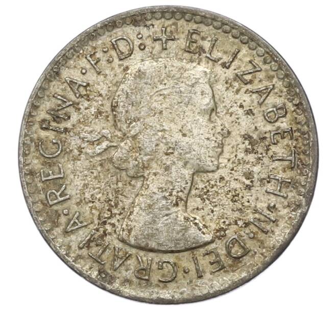 Монета 3 пенса 1956 года Австралия (Артикул: M2-81611) — Фото №2