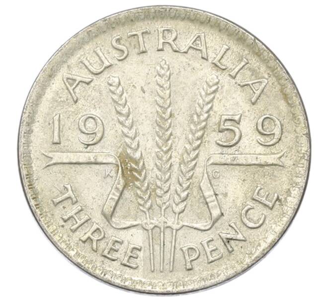 Монета 3 пенса 1959 года Австралия (Артикул: M2-81614) — Фото №1