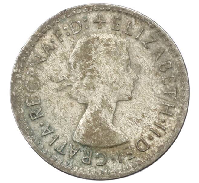 Монета 3 пенса 1957 года Австралия (Артикул: M2-81615) — Фото №2
