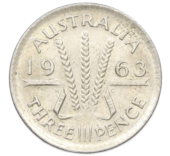 Монета 3 пенса 1963 года Австралия (Артикул: M2-81616) — Фото №1