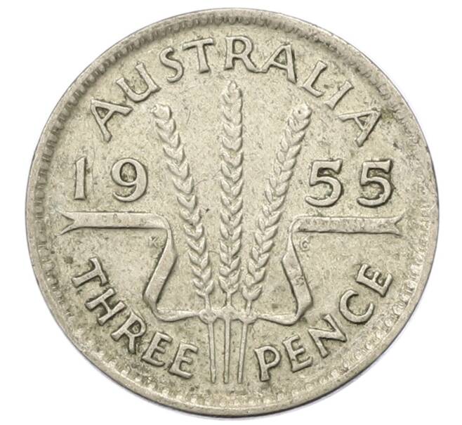 Монета 3 пенса 1955 года Австралия (Артикул: M2-81618) — Фото №1