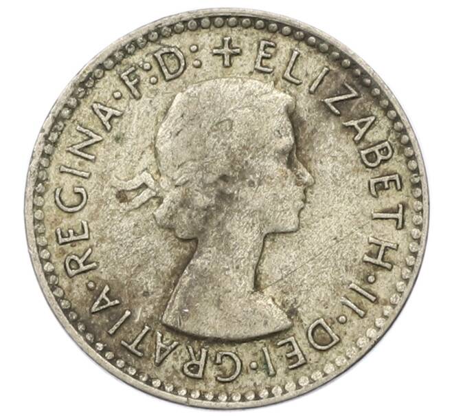 Монета 3 пенса 1955 года Австралия (Артикул: M2-81618) — Фото №2
