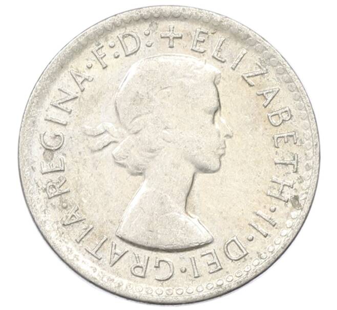 Монета 3 пенса 1960 года Австралия (Артикул: M2-81619) — Фото №2
