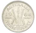 Монета 3 пенса 1964 года Австралия (Артикул: M2-81622) — Фото №1