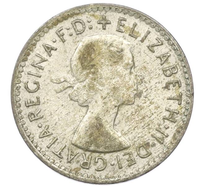 Монета 3 пенса 1956 года Австралия (Артикул: M2-81623) — Фото №2