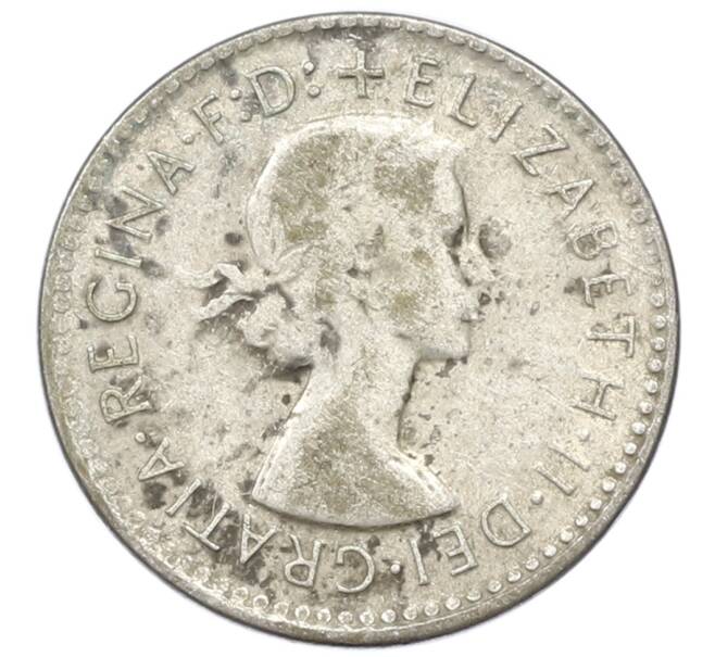 Монета 3 пенса 1959 года Австралия (Артикул: M2-81625) — Фото №2
