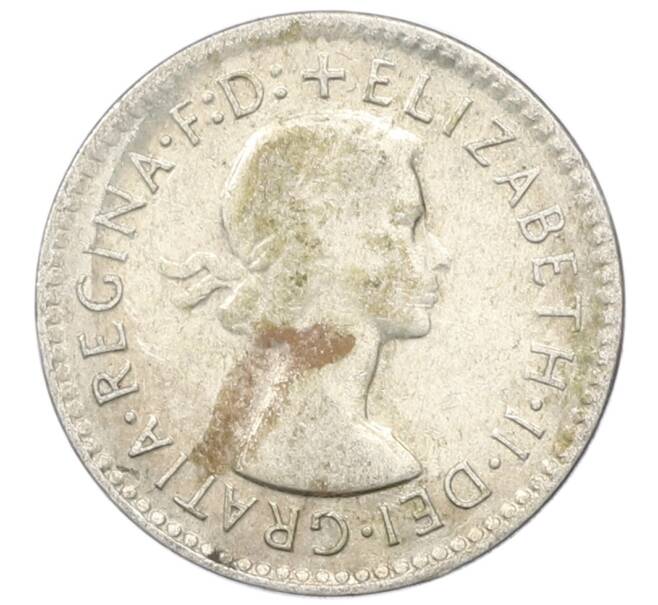 Монета 3 пенса 1959 года Австралия (Артикул: M2-81626) — Фото №2