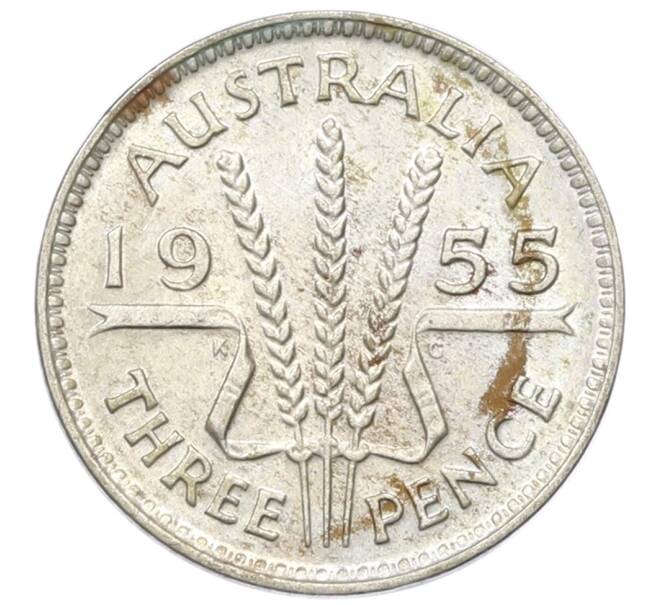 Монета 3 пенса 1955 года Австралия (Артикул: M2-81627) — Фото №1