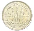 Монета 3 пенса 1964 года Австралия (Артикул: M2-81629) — Фото №1