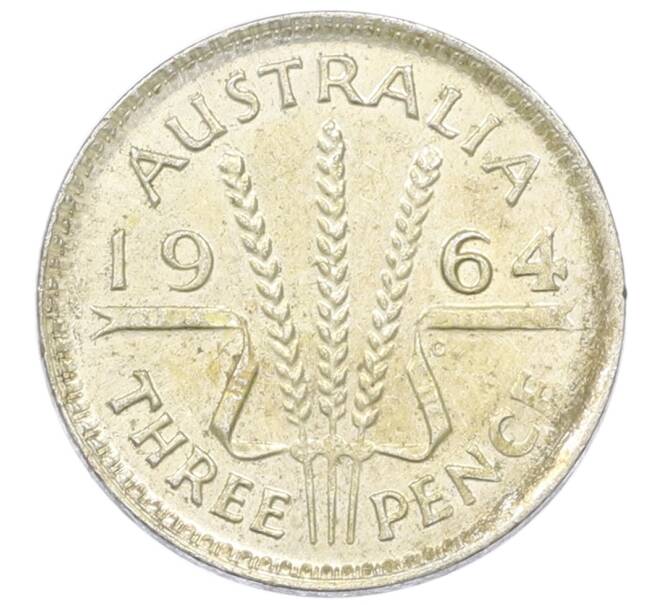 Монета 3 пенса 1964 года Австралия (Артикул: M2-81629) — Фото №1