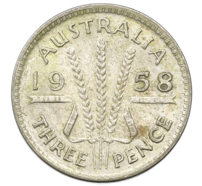 Монета 3 пенса 1958 года Австралия (Артикул: M2-81632) — Фото №1