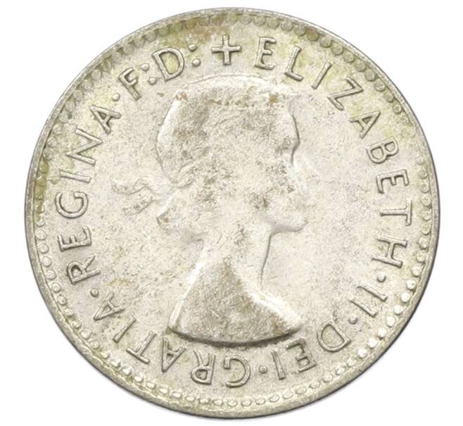 Монета 3 пенса 1958 года Австралия (Артикул: M2-81632) — Фото №2