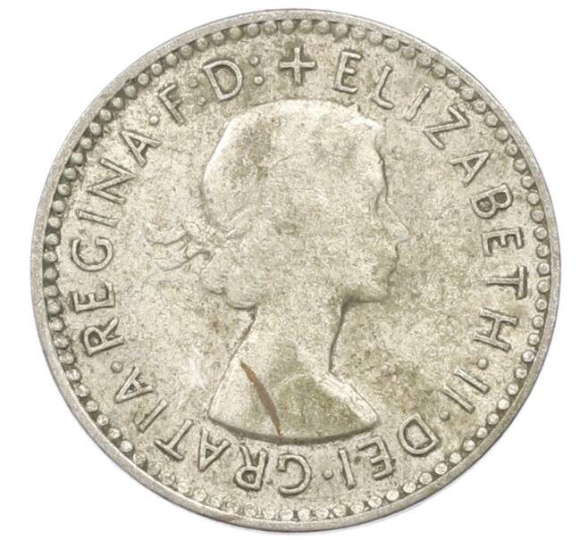 Монета 3 пенса 1956 года Австралия (Артикул: M2-81633) — Фото №2