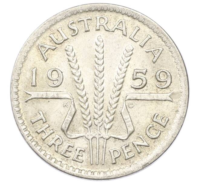 Монета 3 пенса 1959 года Австралия (Артикул: M2-81635) — Фото №1
