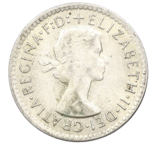 Монета 3 пенса 1959 года Австралия (Артикул: M2-81635) — Фото №2