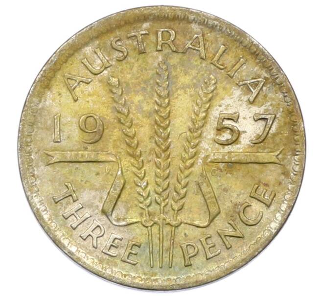 Монета 3 пенса 1957 года Австралия (Артикул: M2-81636) — Фото №1