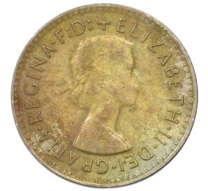 3 пенса 1957 года Австралия — Фото №2