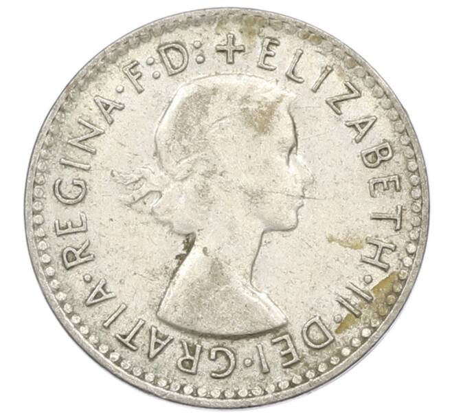 Монета 3 пенса 1956 года Австралия (Артикул: M2-81637) — Фото №2