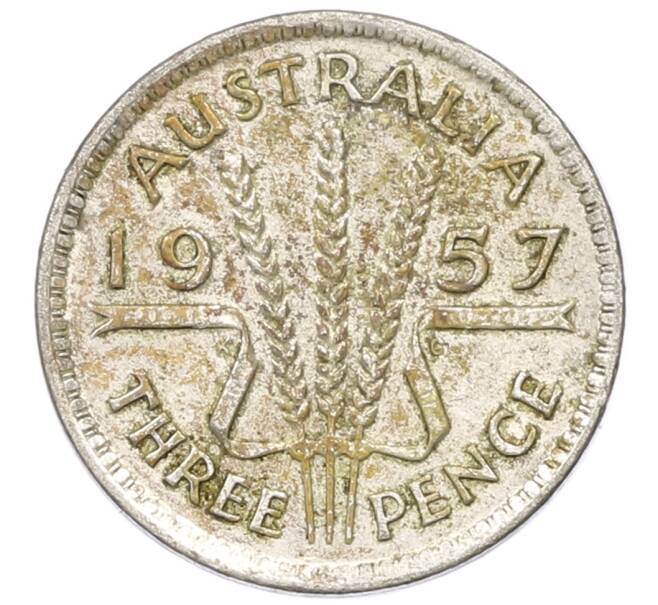 Монета 3 пенса 1957 года Австралия (Артикул: M2-81638) — Фото №1