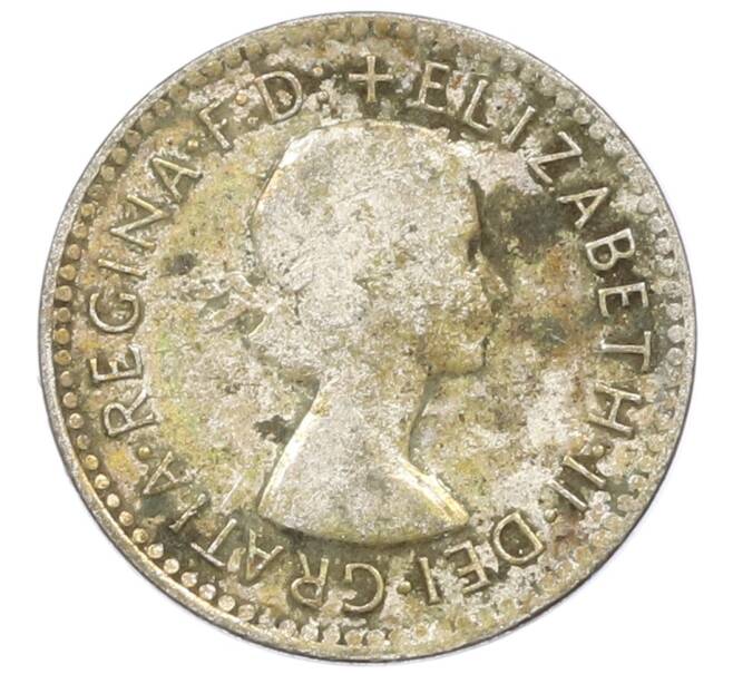 Монета 3 пенса 1957 года Австралия (Артикул: M2-81638) — Фото №2