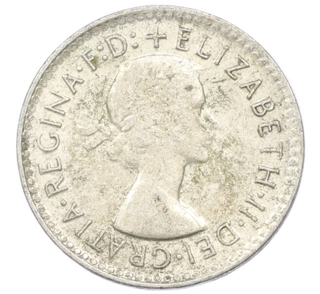 Монета 3 пенса 1960 года Австралия (Артикул: M2-81639) — Фото №2