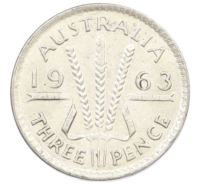 Монета 3 пенса 1963 года Австралия (Артикул: M2-81640) — Фото №1