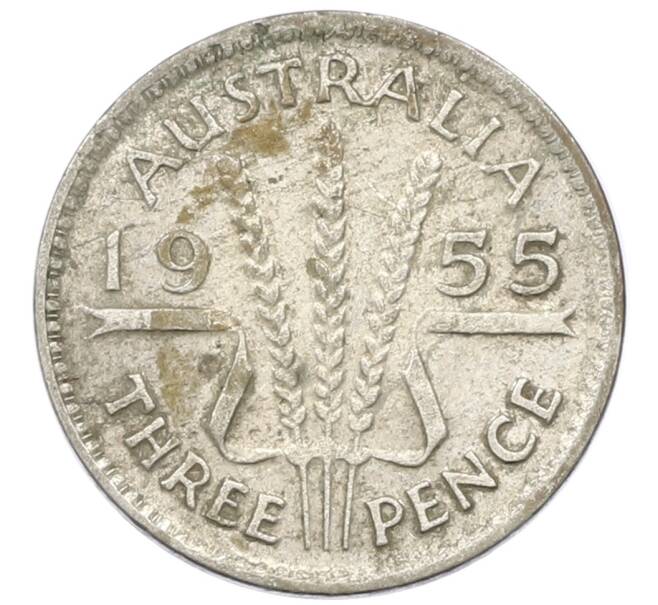 Монета 3 пенса 1955 года Австралия (Артикул: M2-81641) — Фото №1