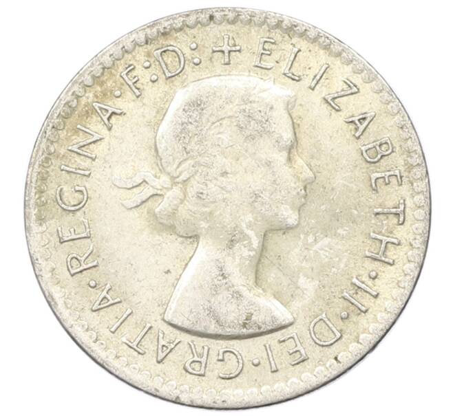 Монета 3 пенса 1959 года Австралия (Артикул: M2-81642) — Фото №2