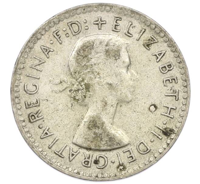 Монета 3 пенса 1956 года Австралия (Артикул: M2-81643) — Фото №2