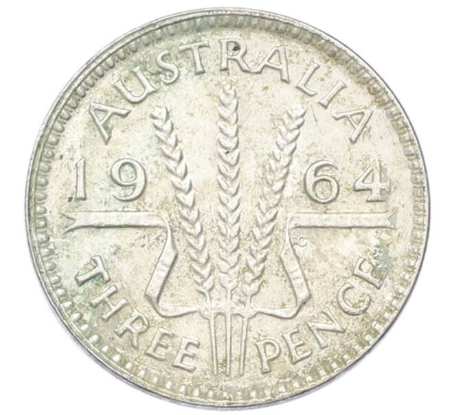 Монета 3 пенса 1964 года Австралия (Артикул: M2-81644) — Фото №1