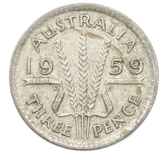 Монета 3 пенса 1959 года Австралия (Артикул: M2-81647) — Фото №1