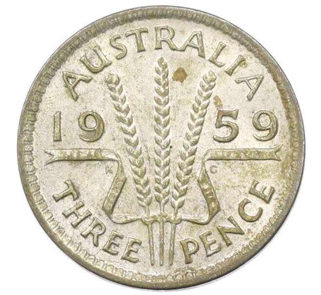 Монета 3 пенса 1959 года Австралия (Артикул: M2-81650) — Фото №1