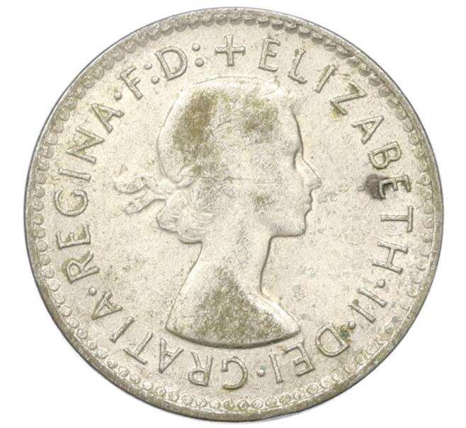 Монета 3 пенса 1959 года Австралия (Артикул: M2-81650) — Фото №2