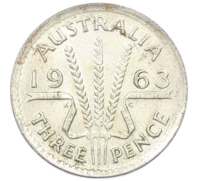 Монета 3 пенса 1963 года Австралия (Артикул: M2-81651) — Фото №1