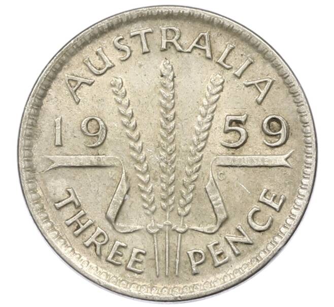 Монета 3 пенса 1959 года Австралия (Артикул: M2-81655) — Фото №1
