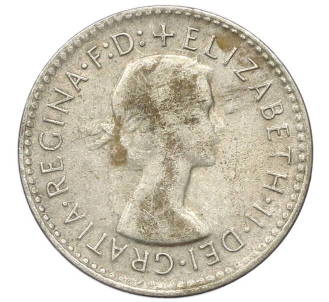 Монета 3 пенса 1959 года Австралия (Артикул: M2-81655) — Фото №2