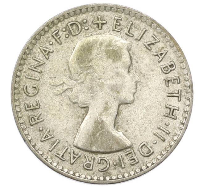 Монета 3 пенса 1956 года Австралия (Артикул: M2-81656) — Фото №2