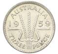 Монета 3 пенса 1959 года Австралия (Артикул: M2-81658) — Фото №1