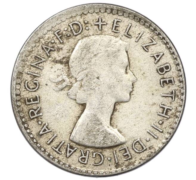 Монета 3 пенса 1959 года Австралия (Артикул: M2-81659) — Фото №2