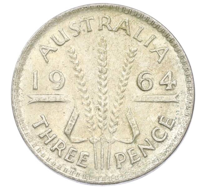 Монета 3 пенса 1964 года Австралия (Артикул: M2-81660) — Фото №1