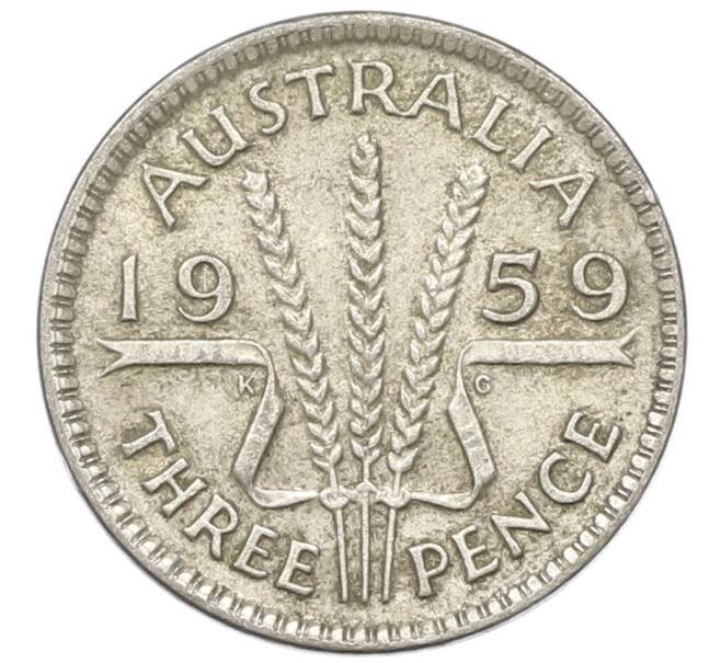 Монета 3 пенса 1959 года Австралия (Артикул: M2-81661) — Фото №1