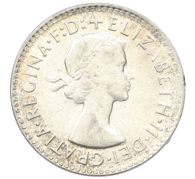 Монета 3 пенса 1963 года Австралия (Артикул: M2-81662) — Фото №2