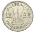 Монета 3 пенса 1959 года Австралия (Артикул: M2-81663) — Фото №1