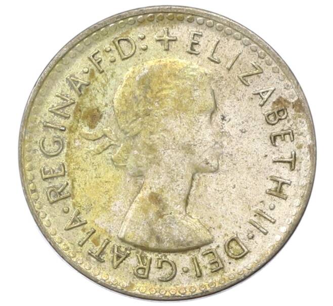 Монета 3 пенса 1961 года Австралия (Артикул: M2-81664) — Фото №2
