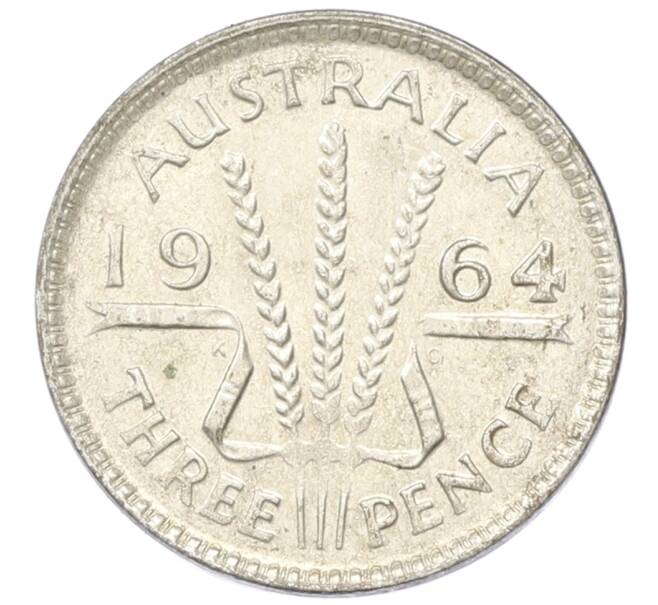 Монета 3 пенса 1964 года Австралия (Артикул: M2-81665) — Фото №1