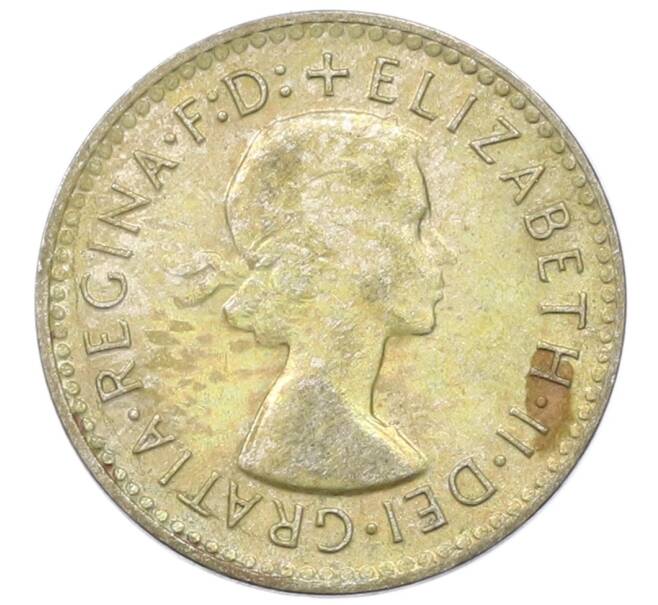 Монета 3 пенса 1957 года Австралия (Артикул: M2-81666) — Фото №2